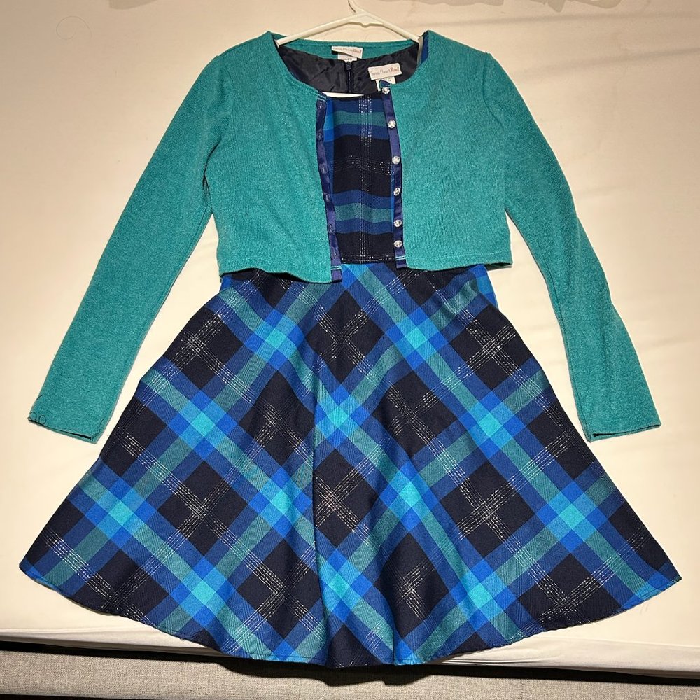 Girl's Party Dress + Cardigan